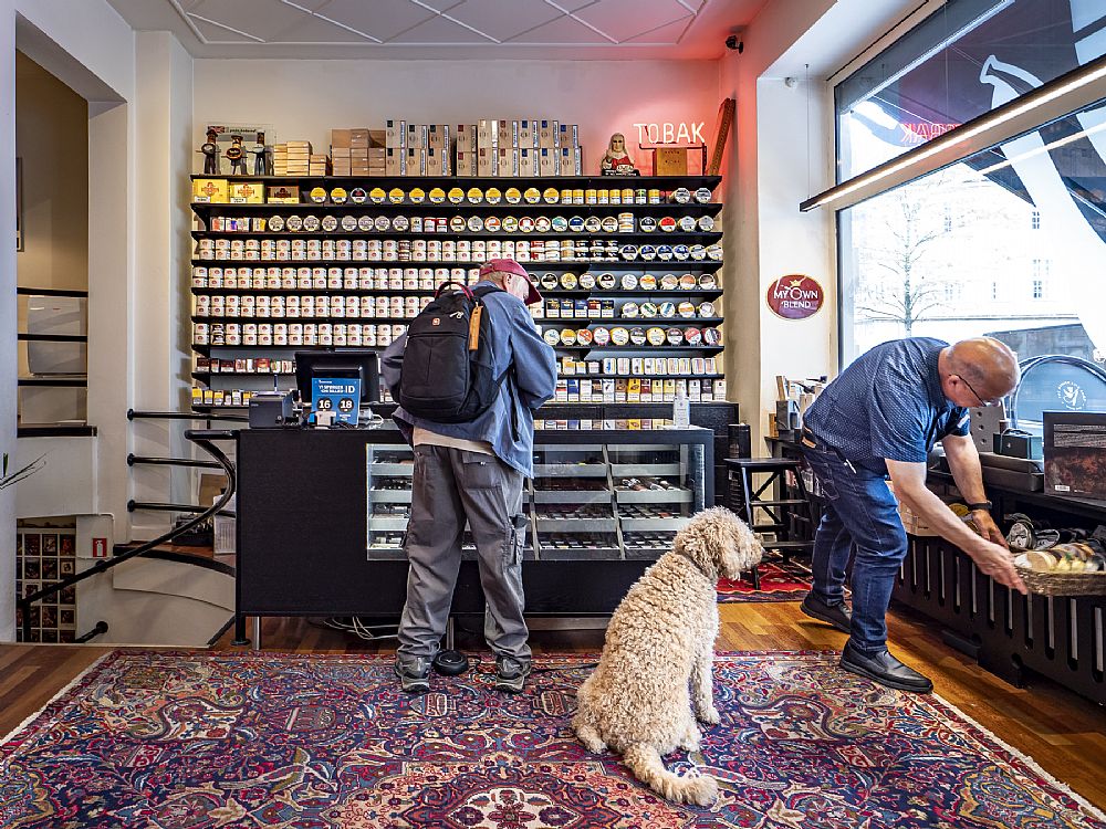 Interior of The Danish Pipe Shop